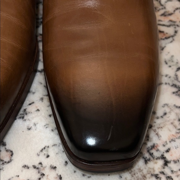 Classic Brown Leather Men's Oxfords - Picture 11 of 11